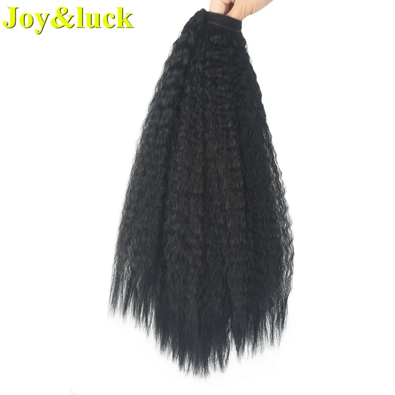Удлинитель для хвоста Joy & luck 22 дюйма афро кудрявый прямой