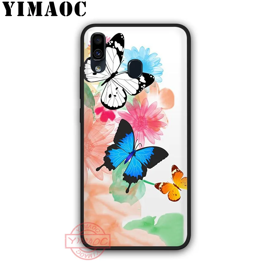 YIMAOC бабочка Красочный Рисунок художественный чехол для Samsung A10s A20s A30s A40s A50s A60 A70 A6 A7