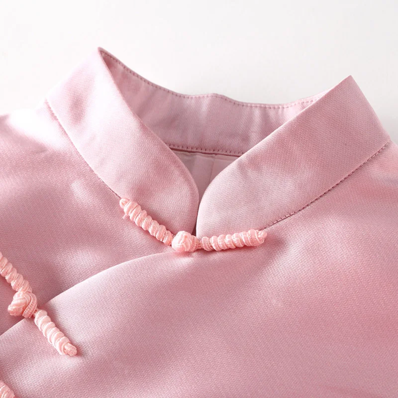 Новое современное розовое красное женское платье qipao в китайском стиле для
