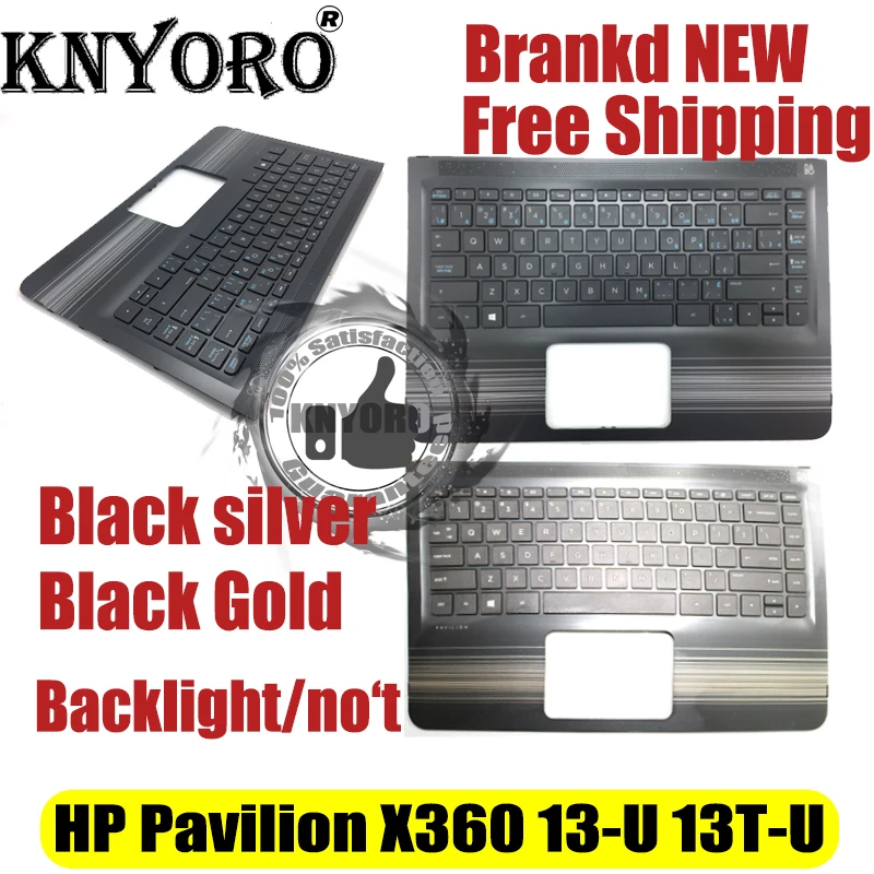 Новинка для ноутбука HP PAVILLION X360 13 U 13T M3 u013tu u015tu серии PALMREST с клавиатурой 856047 001 856039