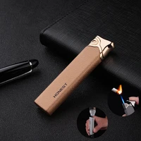classic fashion metal windproof blue flame torch turbo butane gas lighter cigar cigarette accessories gadgets for men