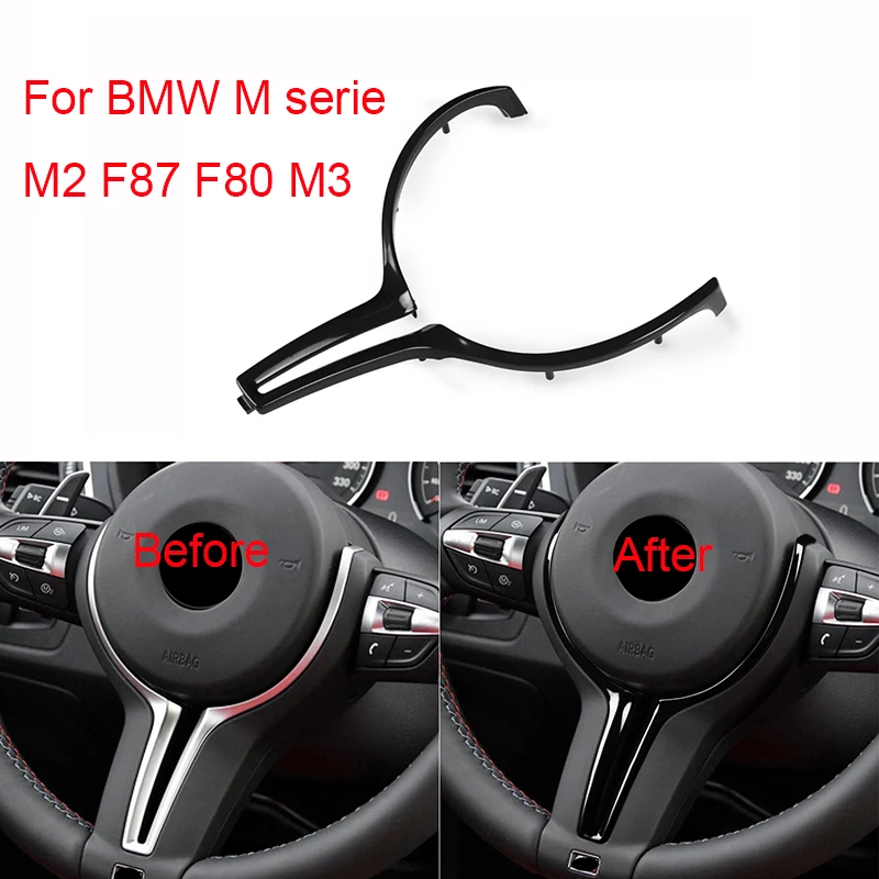 Скидка Наклейка из АБС-пластика с цветным покрытием для BMW M2 F87 M3 F80 M4 F83 F10 M5 F06 F12 F13 M6 14-18 отделка рулевого колеса