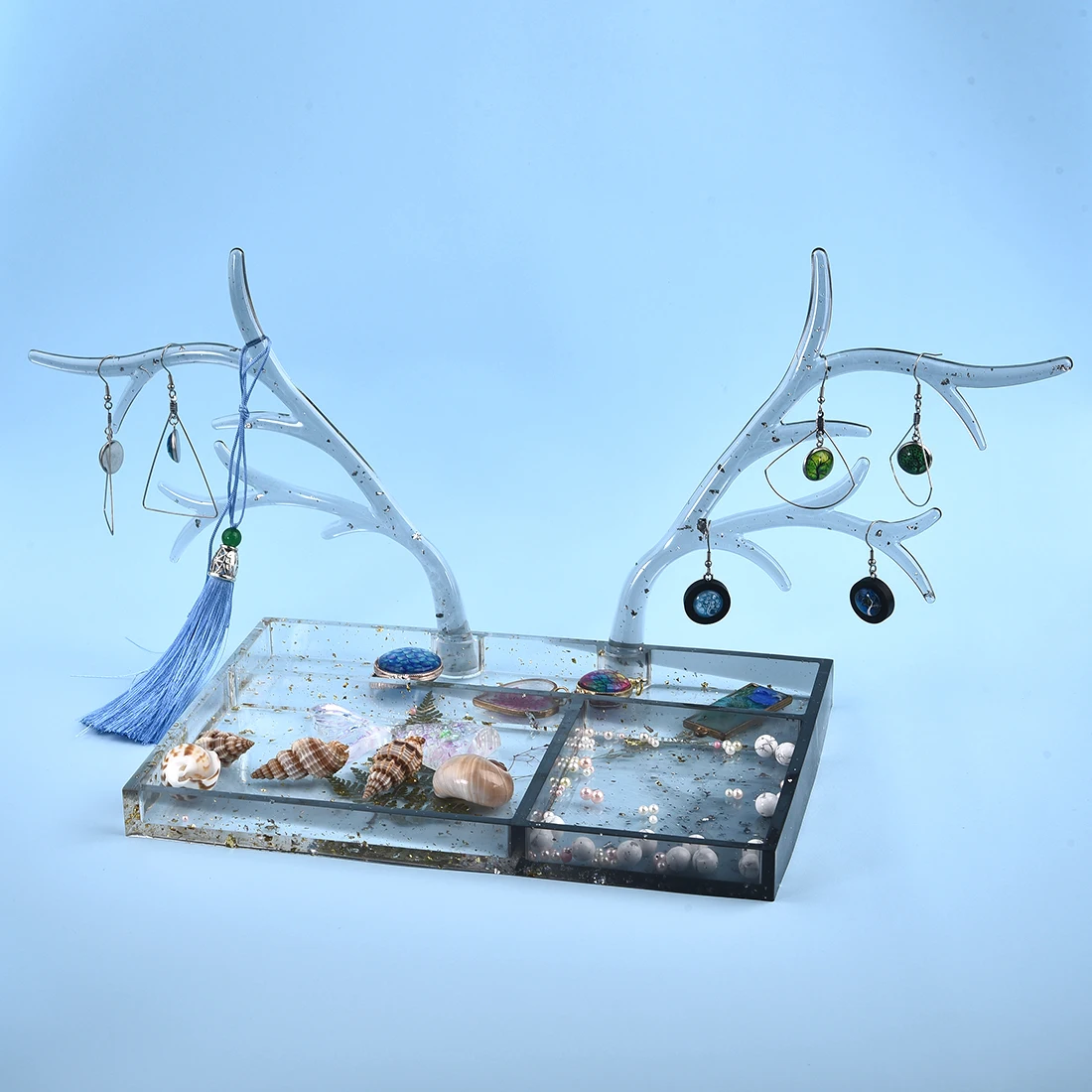 Подставка для украшений в виде оленя силиконовая полимерная форма подставка