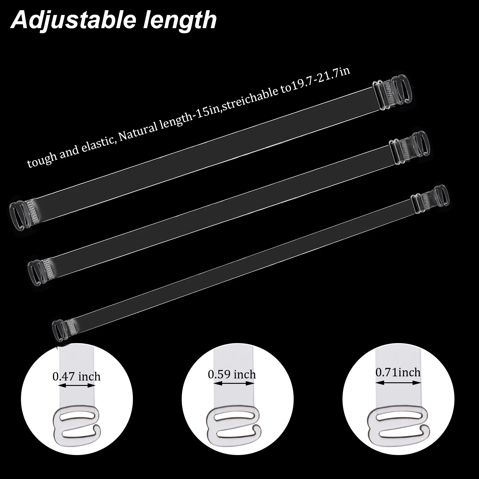 

Незаметные прозрачные бретельки для бюстгальтера, 12 пар, сменные бретельки для бюстгальтера, нескользящее прозрачное эластичное нижнее бе...