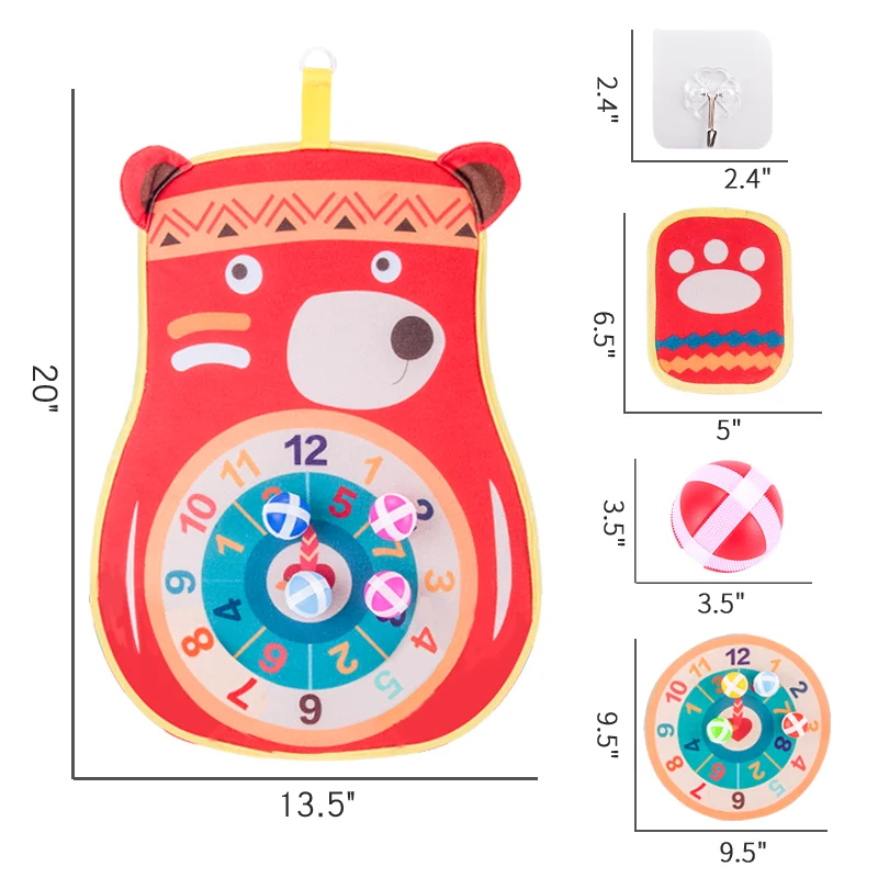 

Kids Dart Board Target Toy Set for Child Educational Interesting Indoor Outdoor Game Preschool Math Learn Sport Sticky Ball Dart