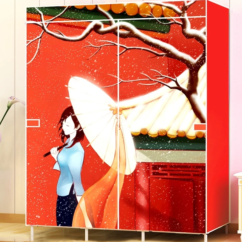 Портативный шкаф-органайзер шкаф для одежды хранения комод спальни идеальный