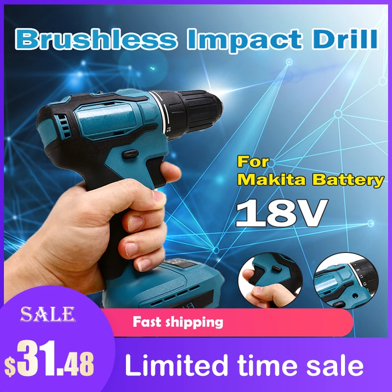 

Дрель-шуруповерт ударная аккумуляторная, 18 в, 90 нм