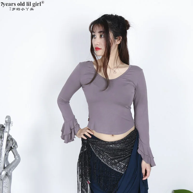 Топы для танцев фламенко квадратная Латиноамериканская блузка женщин и девушек