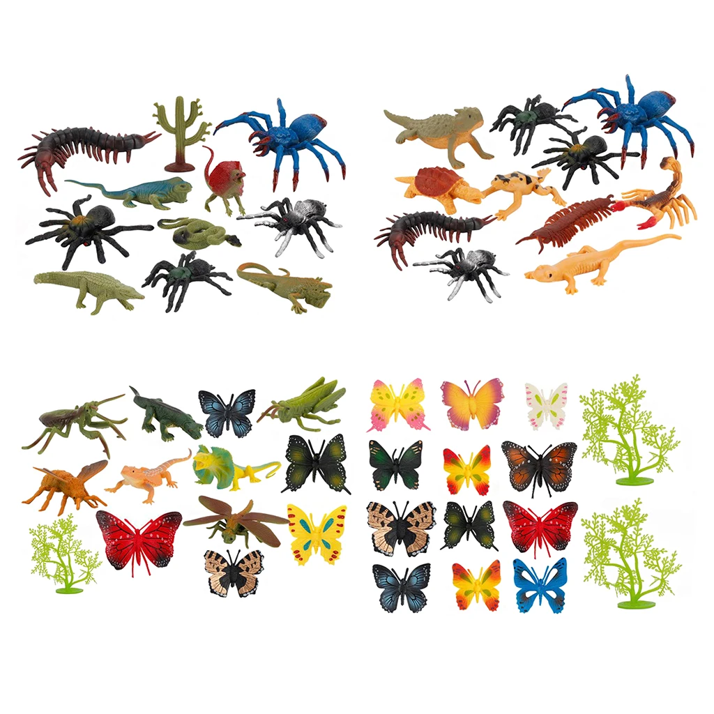 Modelo de insectos para ni&ntilde;os, juguete divertido realista, regalo de fiesta de navidad-1