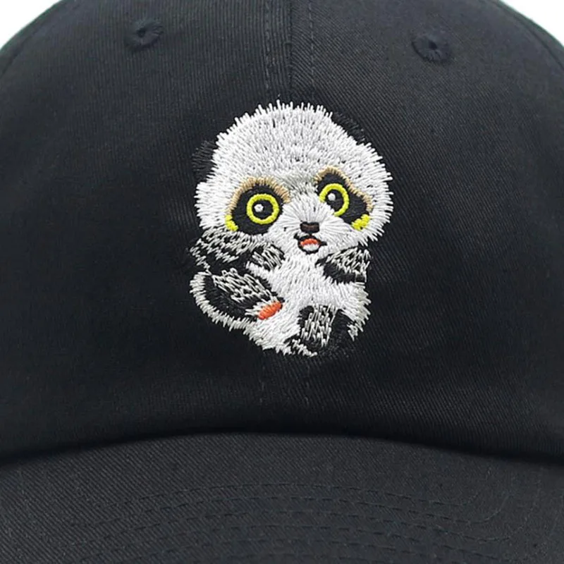 LA Новинка бейсболка с золотыми цепочками и пандой изогнутая Кепка для мужчин