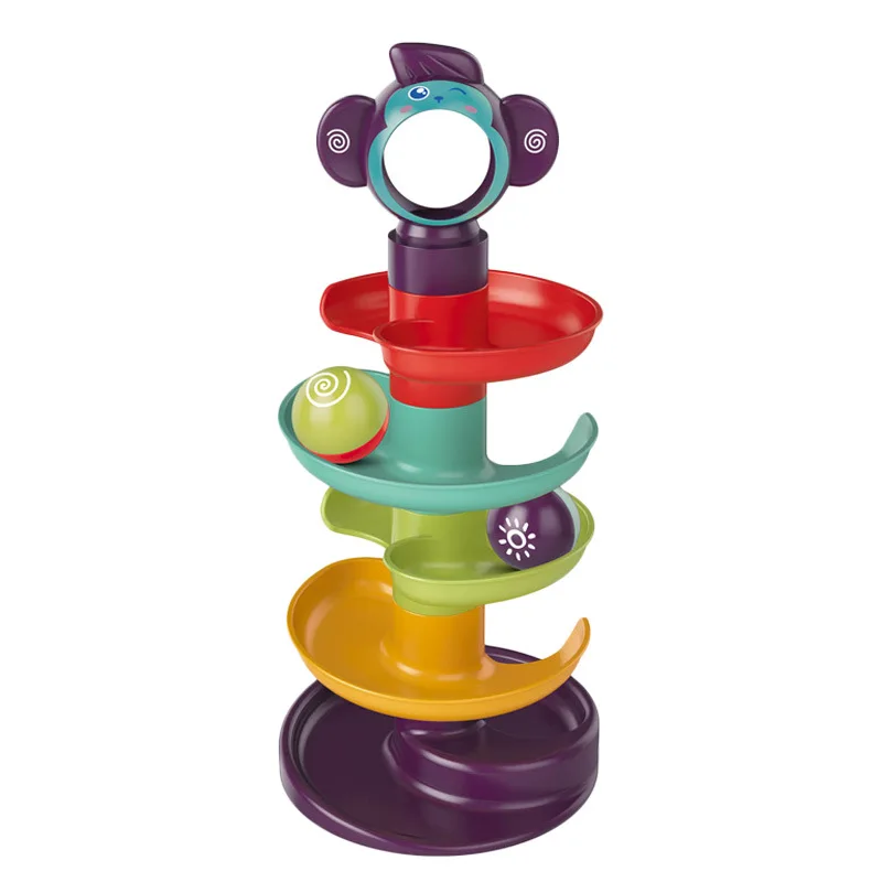 Детский конструктор с поворотным механизмом счастливый вращающийся шарик