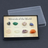 wholesale natural stone rose quartz amethyst irregular8 mini ore specimen bead ornament making jewelry home decoration gift 5box