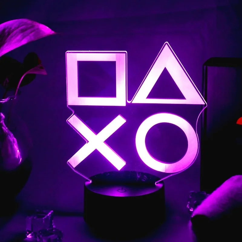 

Game Console Light LED Night Light 3D Game Console Light PS4 Game Icon Light Letters Logo Lamp Children's Night Light Baby Lamp