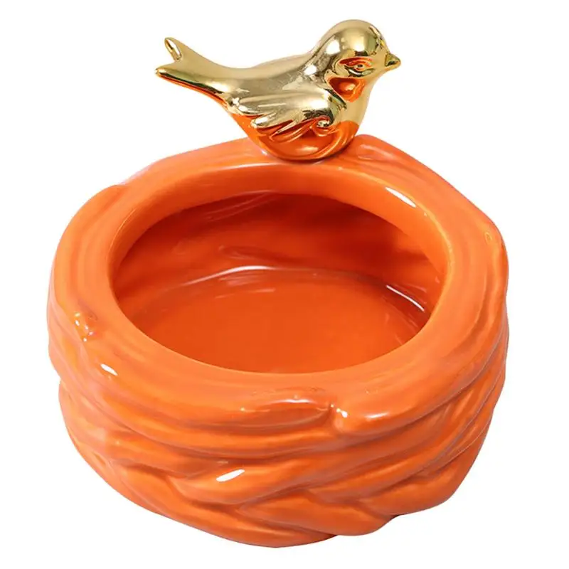 

1pc Ceramic Ashtray Bird Design Ashtray Smoking Ash Tray Desktop Adornment