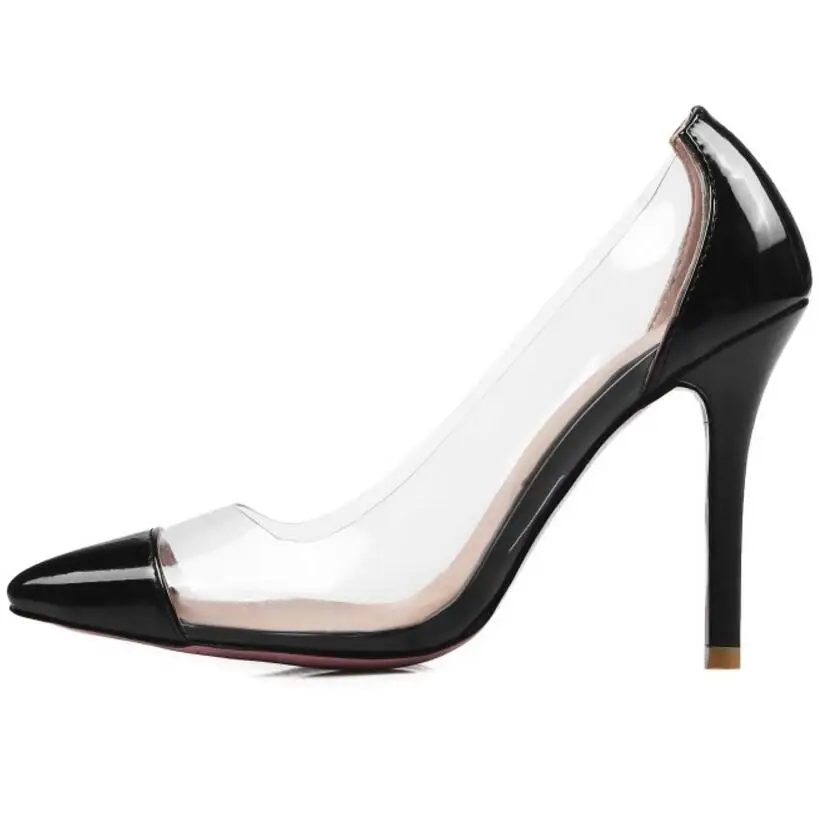 MAZIAO/женские туфли-лодочки Коллекция 2017 года Прозрачные туфли на высоком каблуке