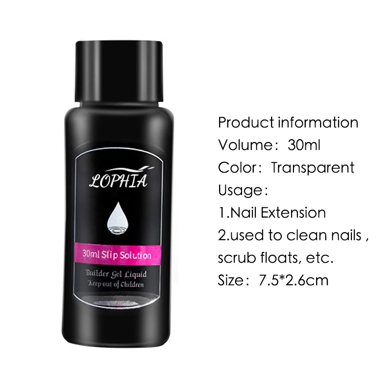LOPHIA 30 мл поли Гель-лак для ногтей жидкость био-Гели Soak off УФ гель-лаки кисть ломтик