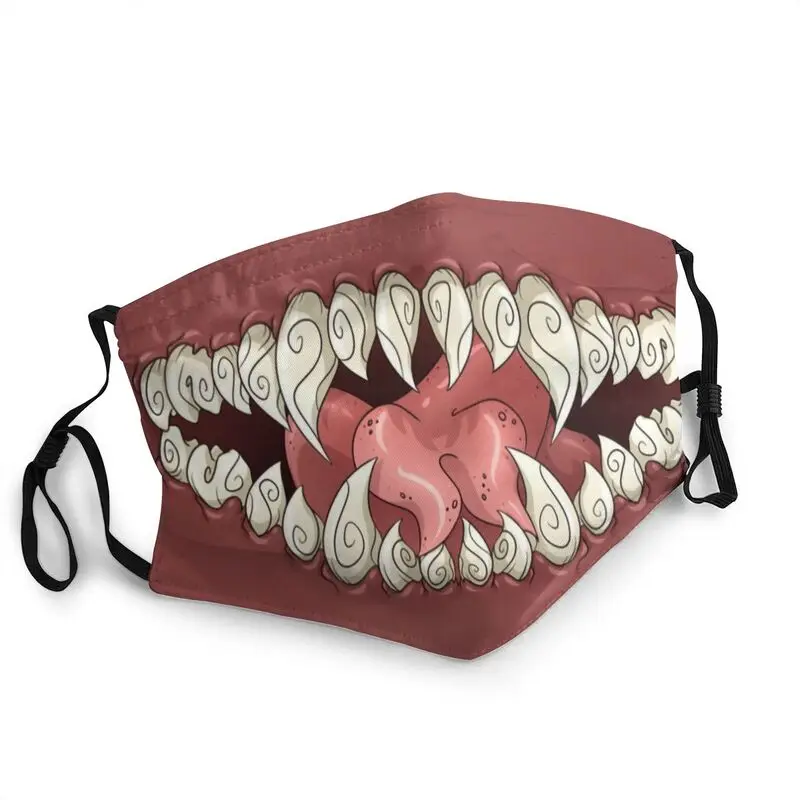 

Дышащие искривленных Chompers маска для взрослых забавная маска с зубами Для мужчин против дымки пыли Защитная крышка респиратор муфельная печ...