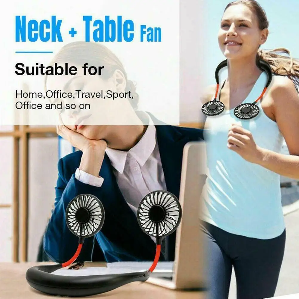Портативный вентилятор для шеи беспроводной USB мини спорта ленивый дропшиппинг
