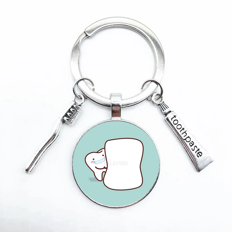 2020 популярная зубная подвеска брелок мини паста в виде зубной щетки