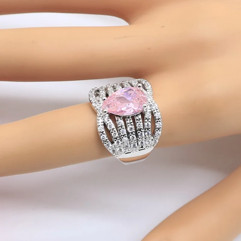 Комплект из колье серёг кольца и браслета серебра 925 пробы | Украшения аксессуары