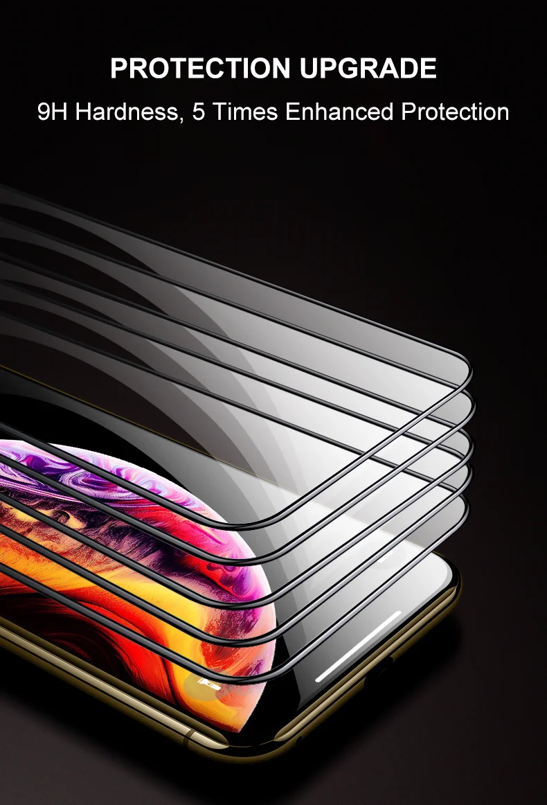 25D полное покрытие защитное стекло на Iphone 7 6 6s 8 Plus X Xs Max Xr на Iphone 11 Pro макс. Закаленное стекло протектор экрана