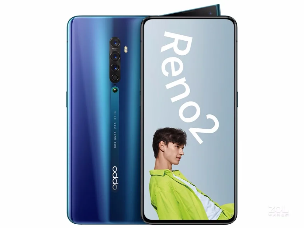 Oppo Reno 2 20x zoom Смартфон Snapdragon 730 6," AMOLED 48.0MP+ 16.0MP+ 13.0MP+ 8.0MP+ 2.0MP экран отпечатков пальцев VOOC 3,0 128GB