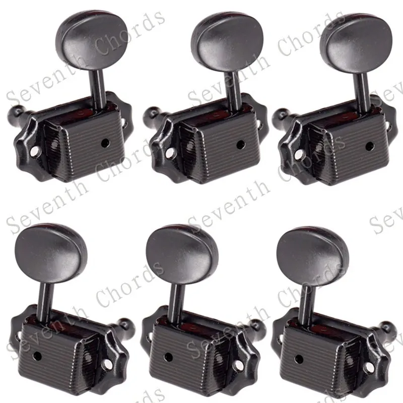 Струны для акустической гитары серебристые черные Золотые кнопки Колки