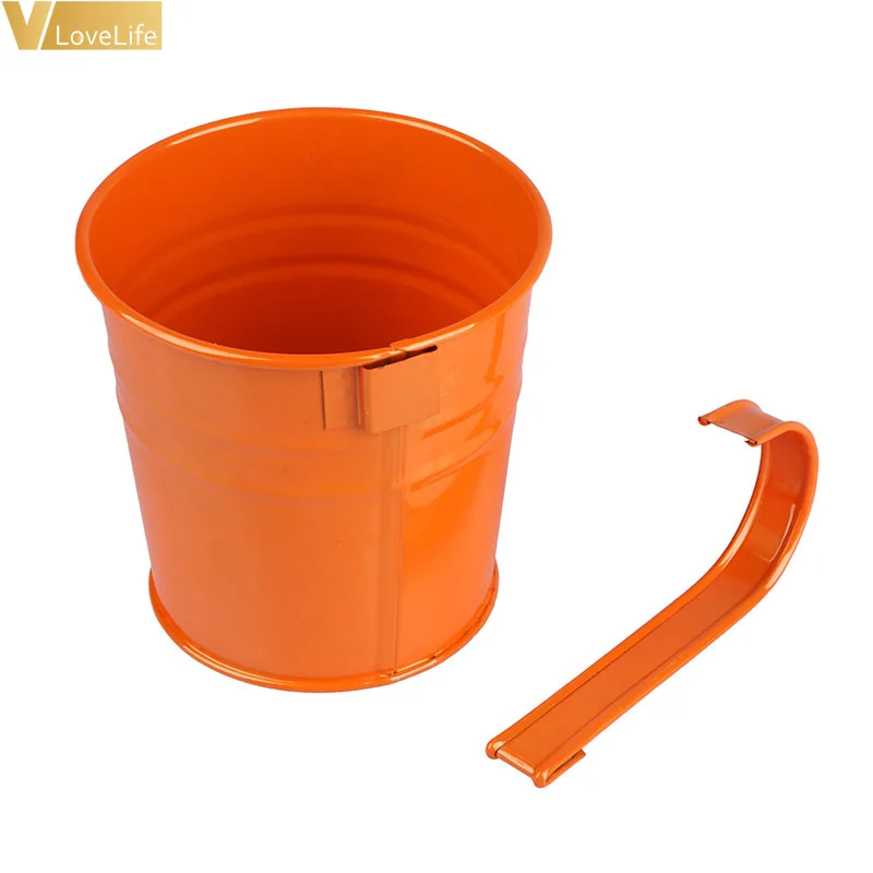 10 шт. Висячие цветочные Горшки Металлические горшки ковши железные с крючком