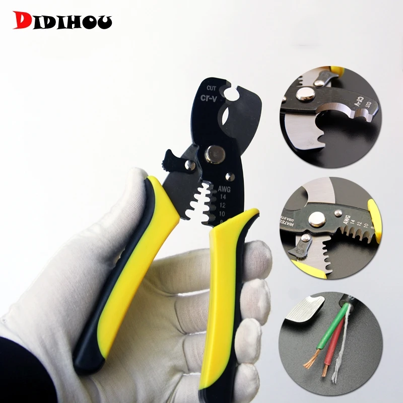 Автоматический инструмент для зачистки проводов обжимные клещи кабеля резак