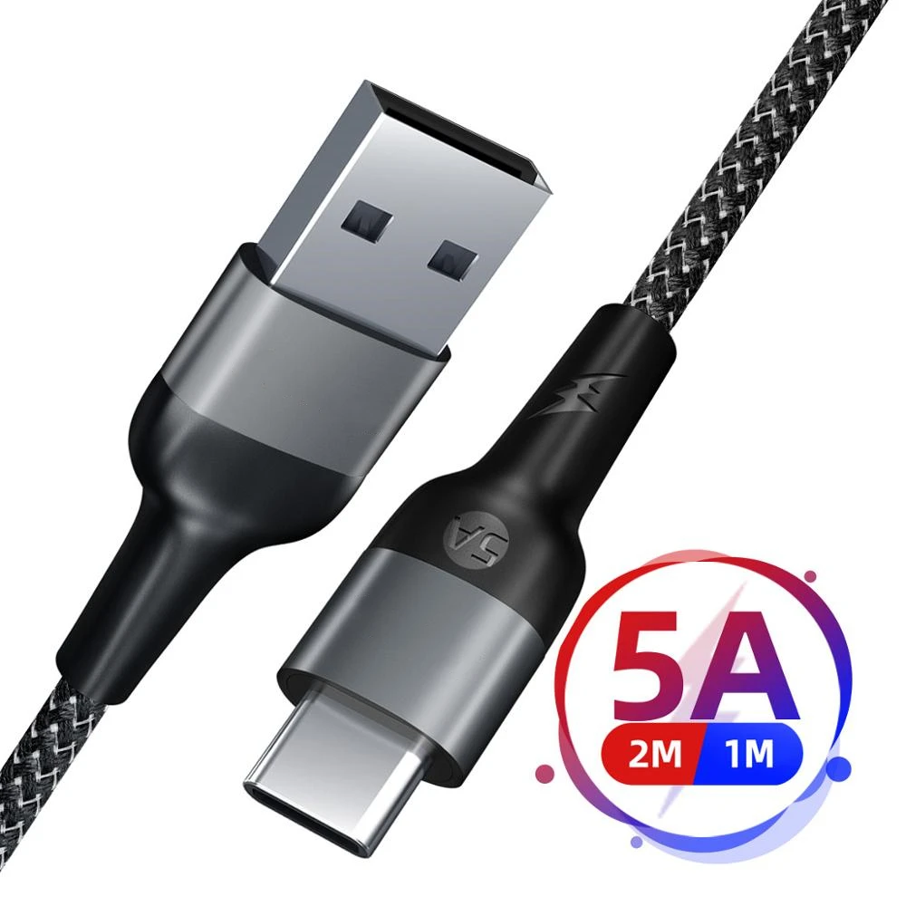 5A 1/2M USB Type C Cable 40W Super Fast Charge Wire For HUAWEI P40 P30 MATE 20 PRO Charger Type-C Android Phone | Мобильные телефоны