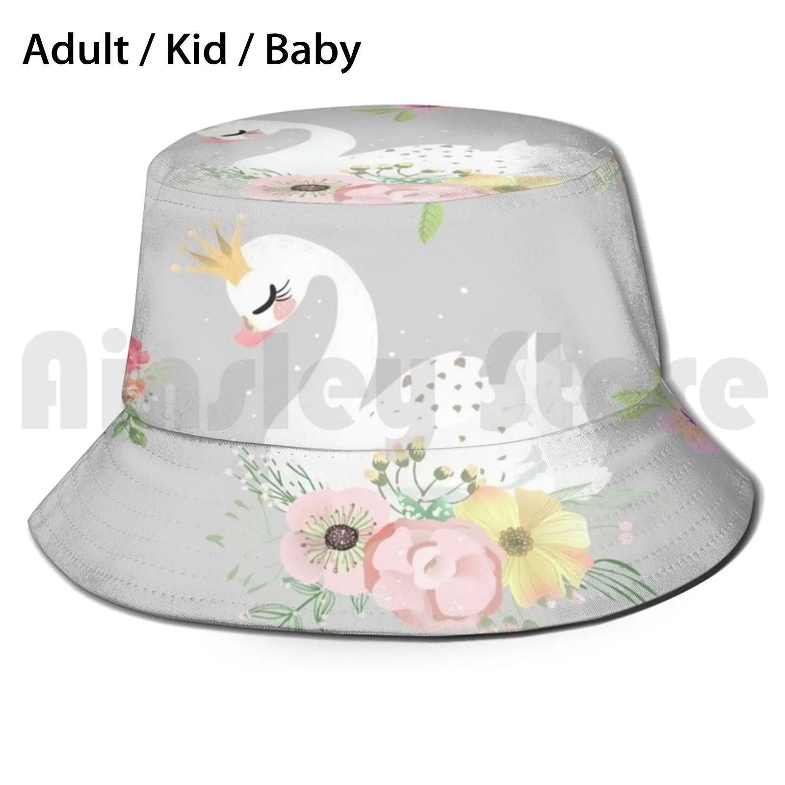 

Little Swan Floral Sun Hat Odette Ballet Swan Lake Swan With Crown Flowers Swan Princess Cute Baby