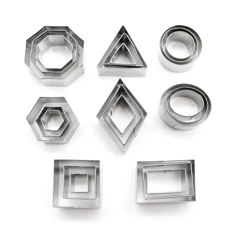 Печенья Резак 24 шт./компл. из нержавеющей стали помадка торт выпечки Плесень