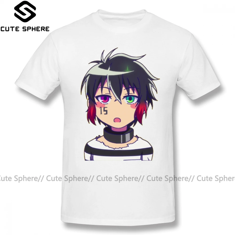 Футболка Nanbaka Jyugo 6xl Базовая Мужская футболка с коротким рукавом забавная принтом