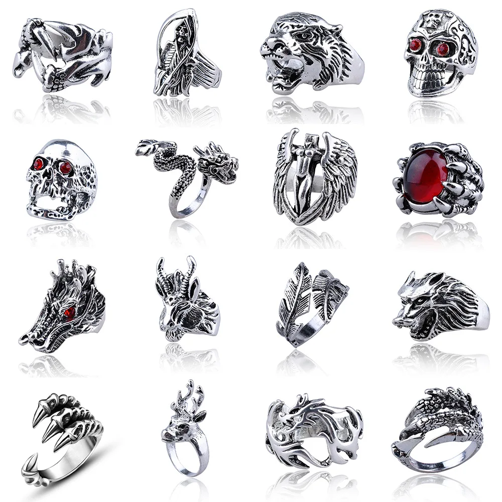 

Pop Punk Trend Man Ring Hiphop Hiphop P Trend Swish Ring Personality Hand Ornaments Mens Rings Snake Ring Wholesale
