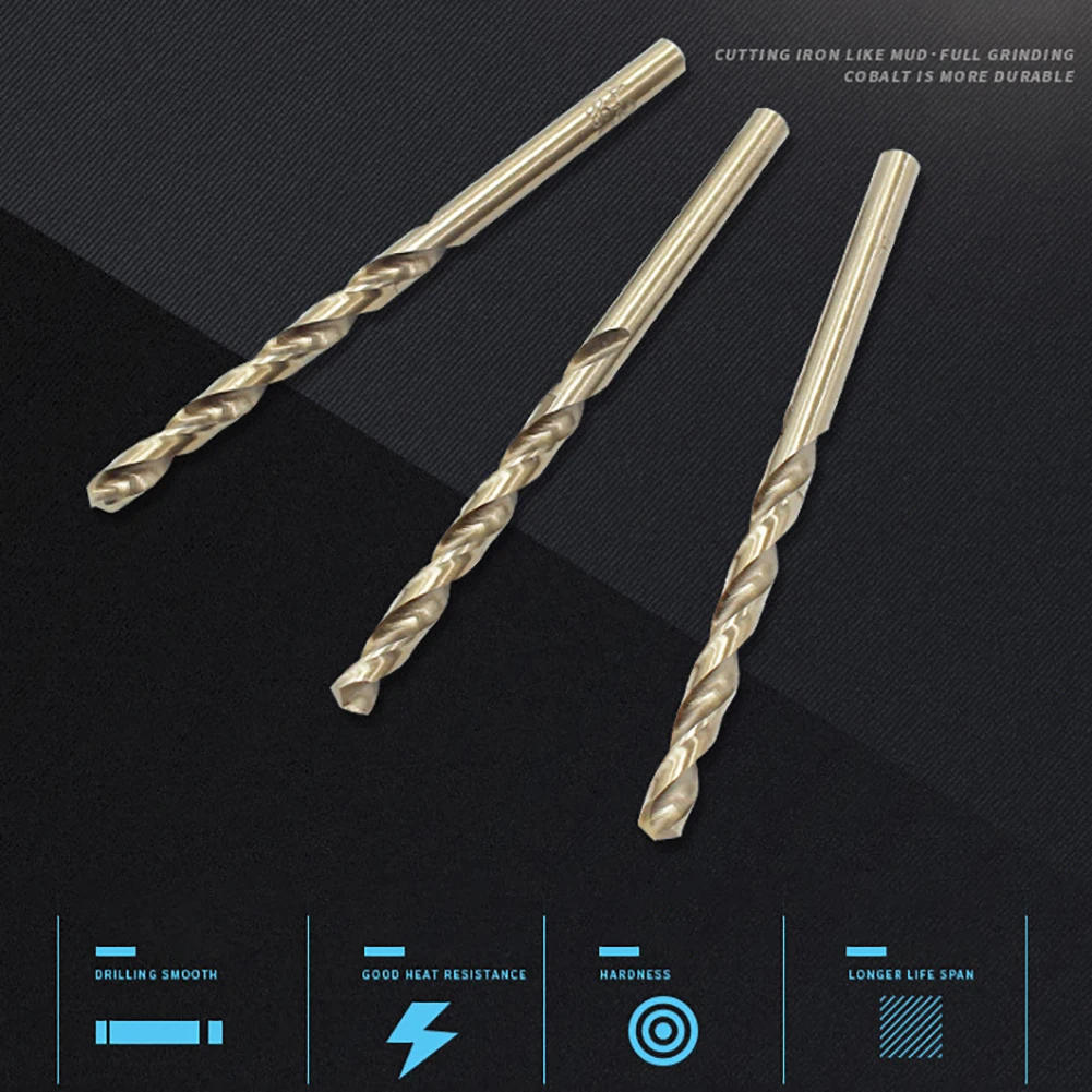 Спиральное высокоскоростное сверло M35 из кобальтовой стали 10 шт./комплект 1 5-4 мм