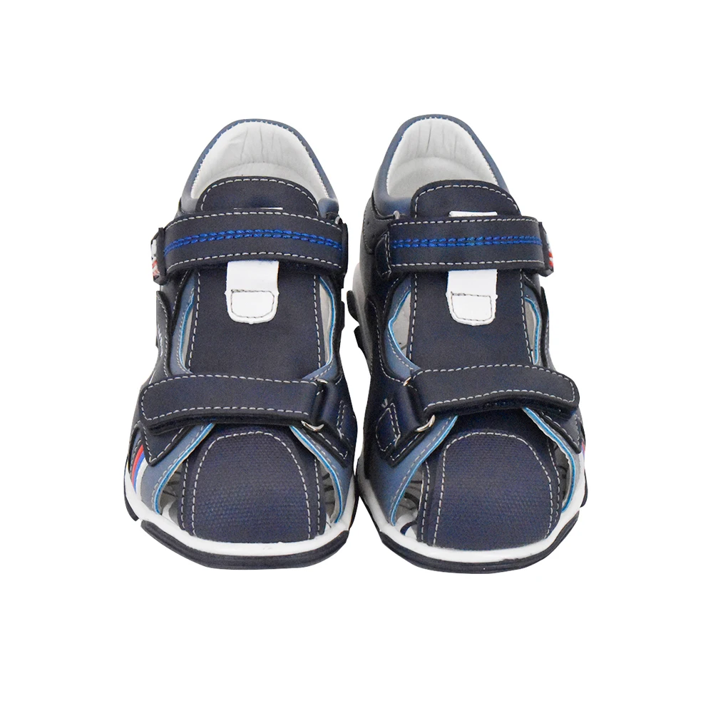 Bessky/2020детская летняя обувь брендовые синие сандалии с закрытым носком для
