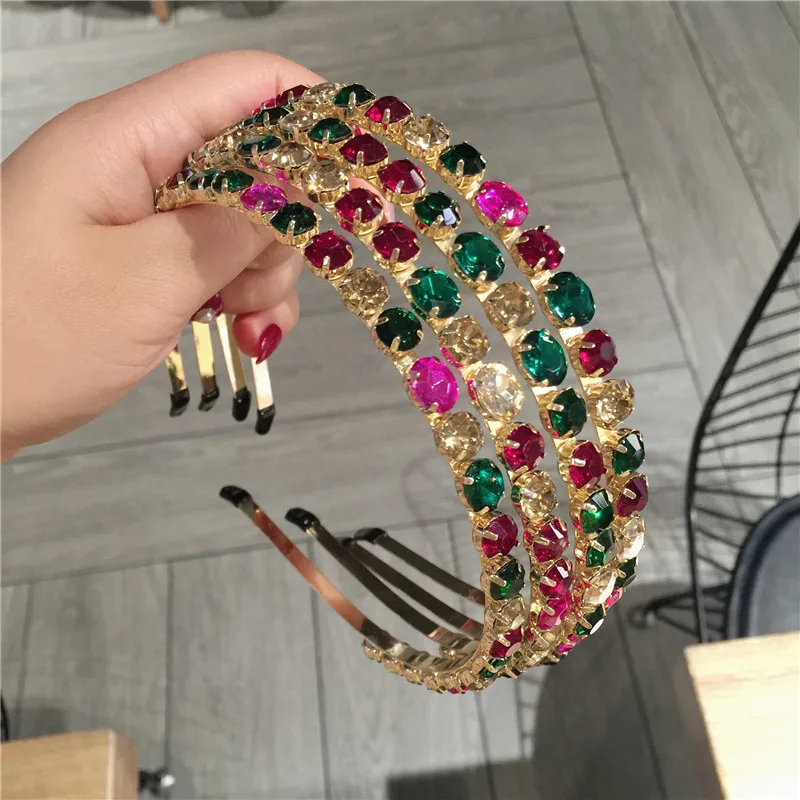 XIYANIKE корейские женские аксессуары для волос фиолетовые и синие Кристальные