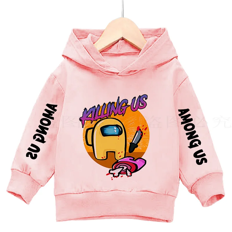 

New Video Game Amongs Factory direct sales Hoodies boy girl Graphic Anime Streetwear Cartoon Sweatshirt Hot Sales weatshirt