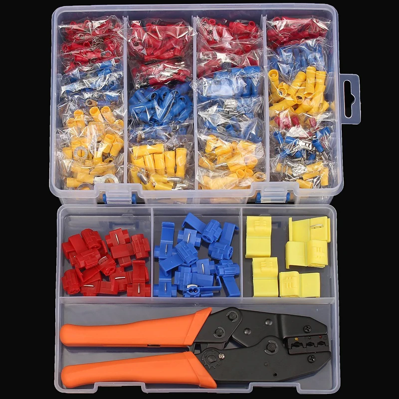 520 шт. в ассортименте стыковые соединители быстроразъемные штыри/гнезда набор