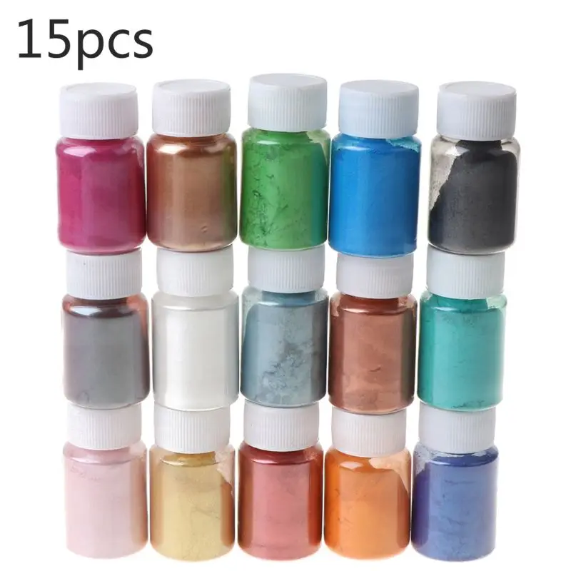 1 Set Pearlescent Mica Powder Epoxy Resin Dye Pearl Pigment DIY Jewelry Crafts