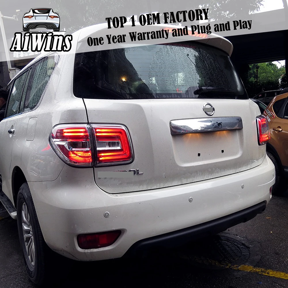 

Car style For 12-17 Nissan Patrol refit and upgrade high configuration led rear tail lamp anti rear brake lamp tail lamp assembl