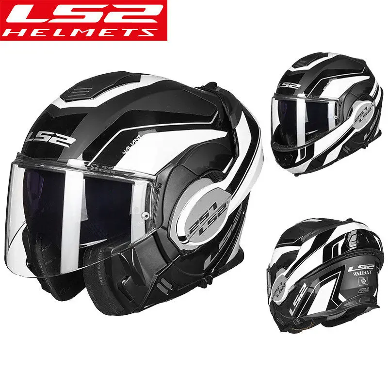 Оригинальный шлем LS2 FF399 Valiant модульный для мотоцикла откидной гоночный ls2 casco Moto с