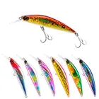 Разноцветная рыба Issen, Тонущая потоковая приманка, полосатый окунь, гольян, длинная литая приманка, крючки для рыбы