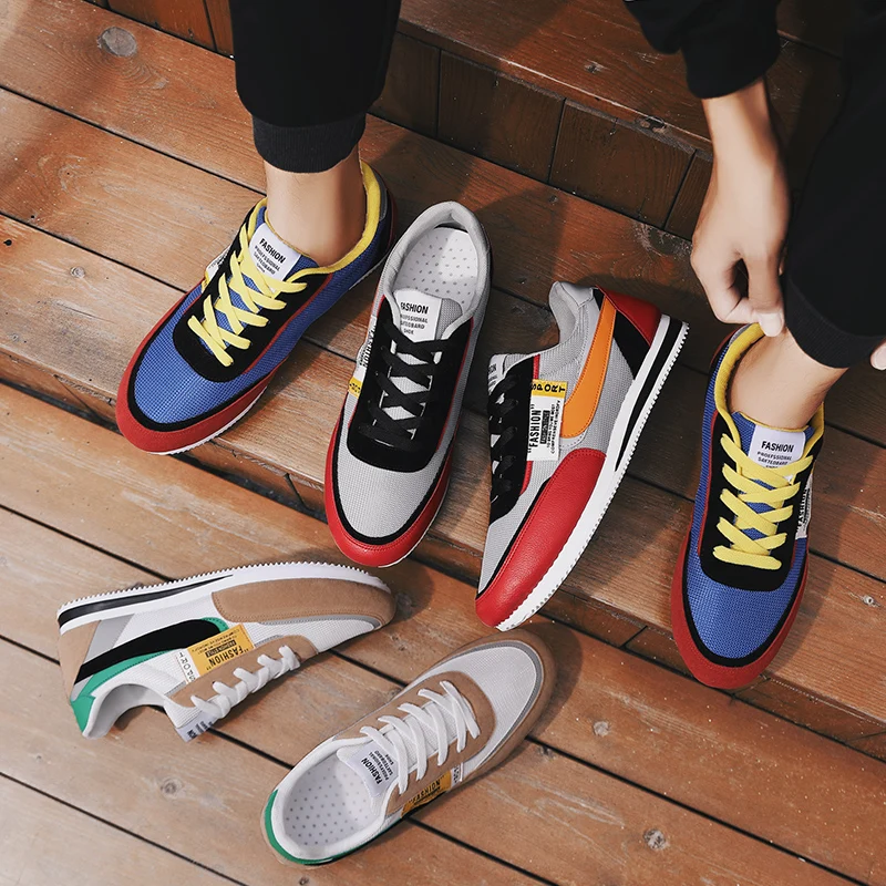

shoes men sneakers breathable men shoes Off white trainers couple loafers shoes Thick bottom sports tides shoes Running shoes