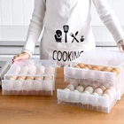 Ящик для яиц, 60 ячеек, большая емкость, контейнер для хранения свежести, Бытовой Холодильник, контейнер для фруктов и овощей