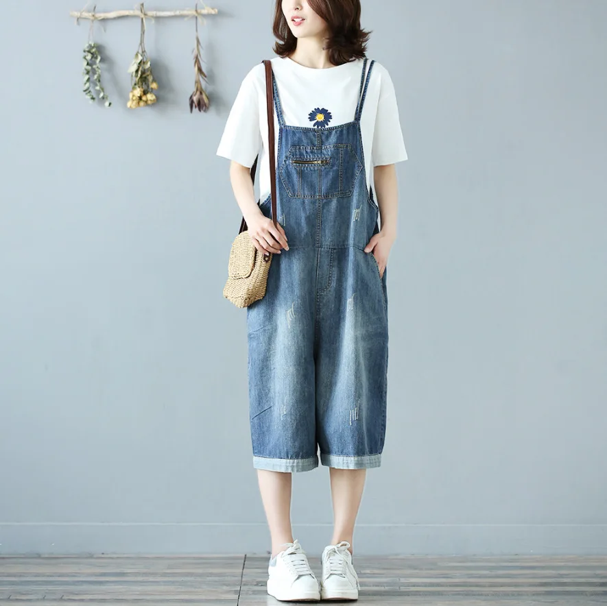 Летние комбинезоны 2020 женские большие размеры модные Универсальные Комбинезоны