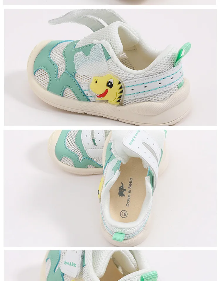 Moda dos Desenhos Sapatos de Retalhos Dave Bella Primavera Bebê Meninos Animados Recém-nascidos Menino Sapatos Casuais Db17800 7 High Quality Mamãe e Bebê