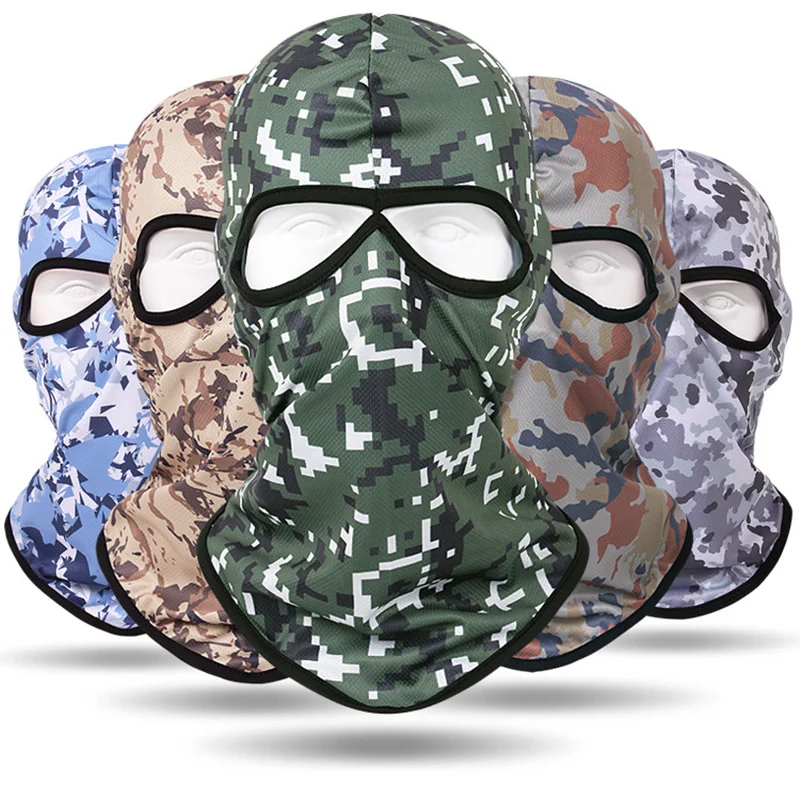 

Summer Camouflage Color Beanies Outdorr CS Masked Hat For Men 3d Print Pullover Hat Mask Men Bandits Hat