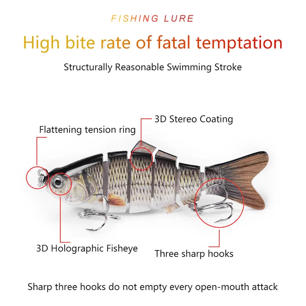 Плавающая приманка с несколькими секциями 5 S-лишь для езды по дороге