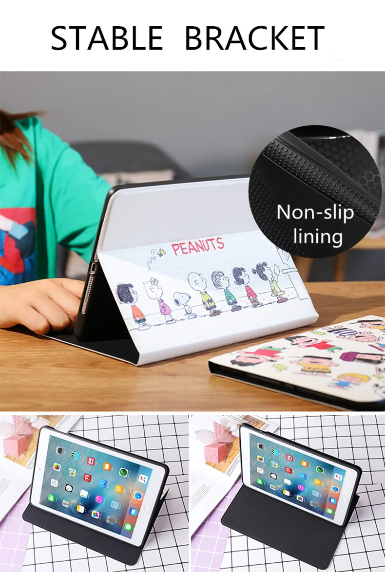 Окрашенный Чехол для iPad 9,7 pu кожаный флип-чехол для нового iPad 9,7 5th 6th смарт-чехол для A1822 A1823 A1893 чехол s